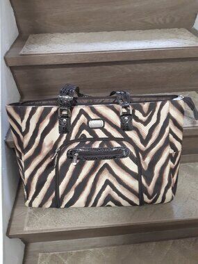 Dionite Animal Print Overnight or carry-0n tote - Like New